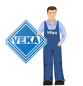 Логотип VEKA завод металлопластиковых окон